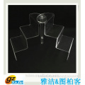 2 sided clear acrylic step riser with 2 platforms